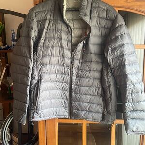 Calvin Klein Gray Puffer Jacket Packable